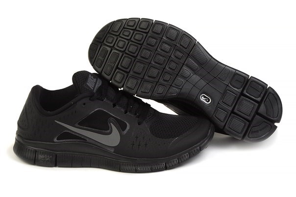 Narabar Archivo Potencial Дисконт-центр кроссовок с доставкой по всей России - Nike Free Run 5.0 V3  (Black Black)