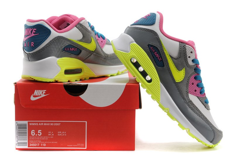 Nike air max 90 womens pink and grey hotsell