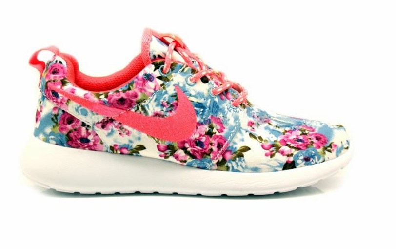 Nike Roshe Run Women Flower pink/blue 
