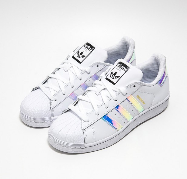 Adidas holographic shoes white sale