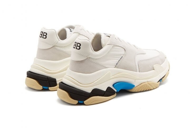 Balenciaga triple s store white and blue