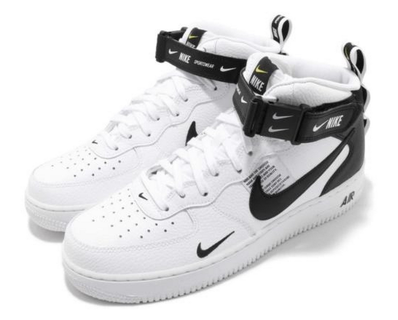 white mid air force