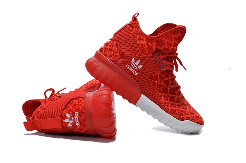 Adidas tubular high sales top red