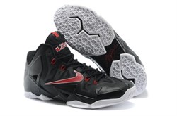 Nike LeBron 11 Men (BlackRedWhite) - фото 11885