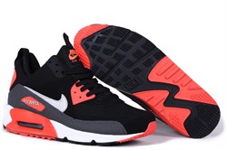 Nike Air Max 90 Sneakerboot (Black Coral White) 3143 - фото 16436