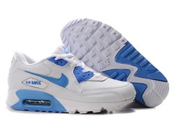 Nike Air Max 90 Women's White Blue - фото 16745