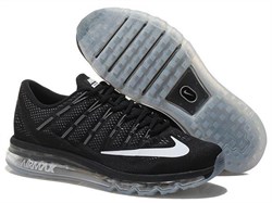 Nike Air Max 2016 черные с белым (40-45) - фото 22330