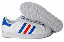 Adidas Superstar Supercolor White Blue Red - фото 22600