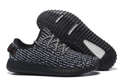 Adidas Yeezy 350 Boost By Kanye West (BlackGrey) 2397 - фото 22635