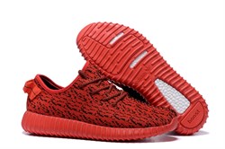Adidas Yeezy 350 Boost черно-красные - фото 22709