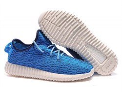 Adidas Yeezy 350 Boost By Kanye West  (Navy) - фото 8597