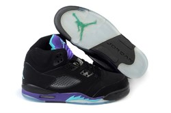 Air Jordan 5 (Black/New Emerald/Grape Ice) - фото 8710