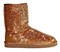UGG CLASSIC SHORT SPARKLES BROWN - фото 17814