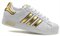 Adidas Superstar белые White Gold - фото 22514